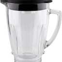 Replacement Parts Glass Jar with lid, Compatible with Oster Pro 1200 Blender