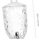 1pc with Household Can Party Clear Cold Beverage Lid Pitcher Storage Glassware Beer Home Bottle Glass Drinks Container and Kitchen Jar Kettle Transparent Water Crystal for Jars
