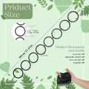 Snake Climbing Accessories, Snake Enrichment Toys Adjustable Ball Python Tank Accessories for Corn Snakes Bearded Dragon,Chameleon,Iguana,Gecko,Lizard 4.3 Inch Diameter, Black