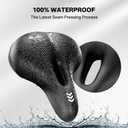 YOUNGDO Waterproof Bike Saddle with Memory Foam, Comfort Bicycle Saddle Seat Cushion Universal Fit, Shock Absorbing fit Peloton Bike Mountain Bike Road Bike Exercise Bike for Men and Women