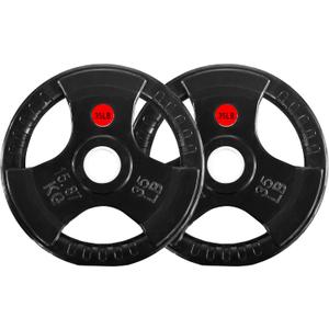 2-Inch Olympic Rubber Coate Cast Iron Weight Plate, Perfect for Weightlifting and Strength Training, Pack of 1