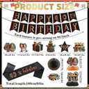 Vintage 40th Birthday Decorations - 14 Pcs Back in 1986 Retro Sunset Party Banner Centerpieces Cake Topper Sash Hanging Swirls Paper Fans Set Cheers Happy Bday Decor Supplies for Men Women
