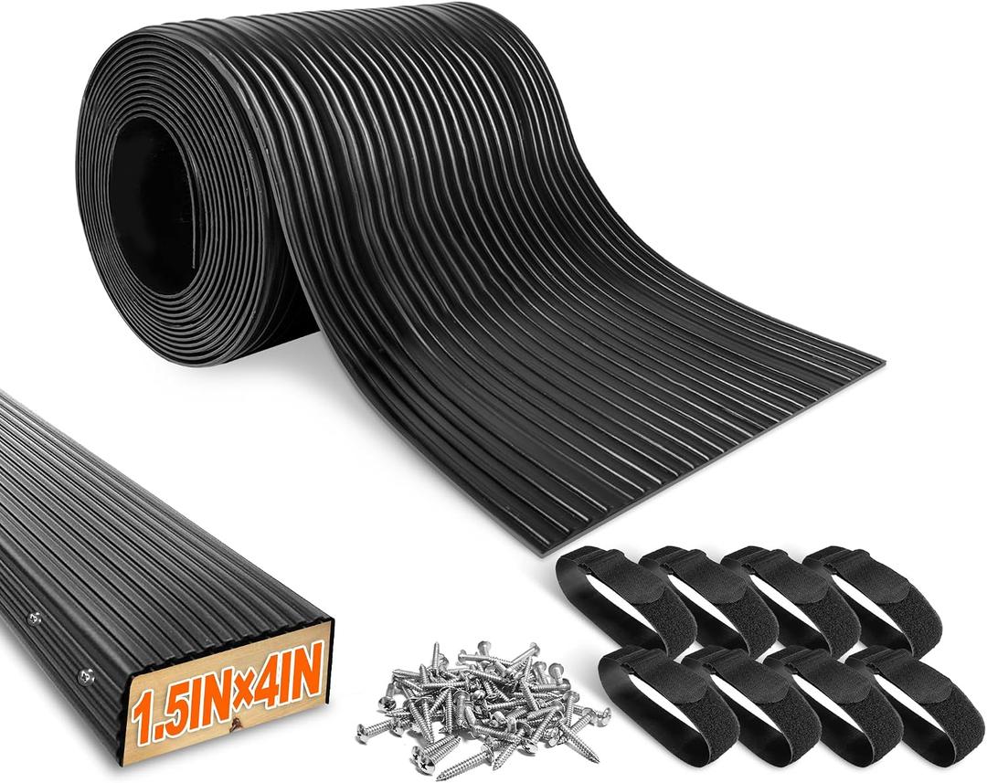 PE Waterproof Bunk Wrap Kit Roll Boat Trailer Bunk Carpet with Install Screw & Strap, Bunk Wrap for Boat Trailers Replacement Synthetic Bunk Cover for Loading & Unloading Boats