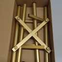 Metal Plant Stands for Indoor Plants Adjustable for 8 9 10 11 12 inches Planter Mid Century Stable Stylish Corner Plant Stand for Outdoor, Gold 1Pack, Pot not Included