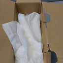 MIULEE Natural White Linen Curtains 84 Inch Long for Bedroom Living Room, Soft Thick Linen Textured Window Drapes Semi Sheer Light Filtering Rod Pocket Back Tab Neutral Farmhouse Cream Ivory 2 Panels