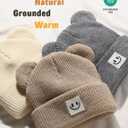 FURTALK Infant Baby Beanie with Bear Ear Cute Winter Hat for Toddler Boys Girls Soft Knitted Cap (Brown)