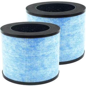 2 Pack F100 3-in-1 H13 True Replacement Filters Compatible with Instant AP100, Pre-Filter & H13 Grade True Filter & High Efficiency Activated Carbon Filter, Part# F100