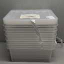 SmartStore Classic 2 Clear Box Storage, 2L/2.1QT BPA-Free Stackable Container with Clip Lock Lid, Food Safe Plastic Bins for Organization, 10 Pack