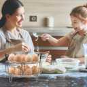 Stackable Egg Steamer Rack, BiaoGan Egg Cooking Rack with Heat Resistant Silicone Handles Compatible with Instant Pot Accessories 6,8 Quart, 18 Eggs Multipurpose Steamer Rack Trivet