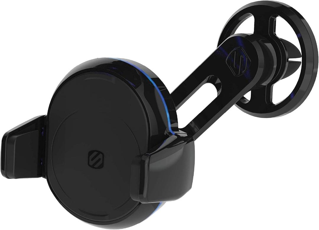 Scosche MGQVP-XTET MagicGrip FreeFlow Autogrip Wireless Charging Vent Phone Mount for Car in Black