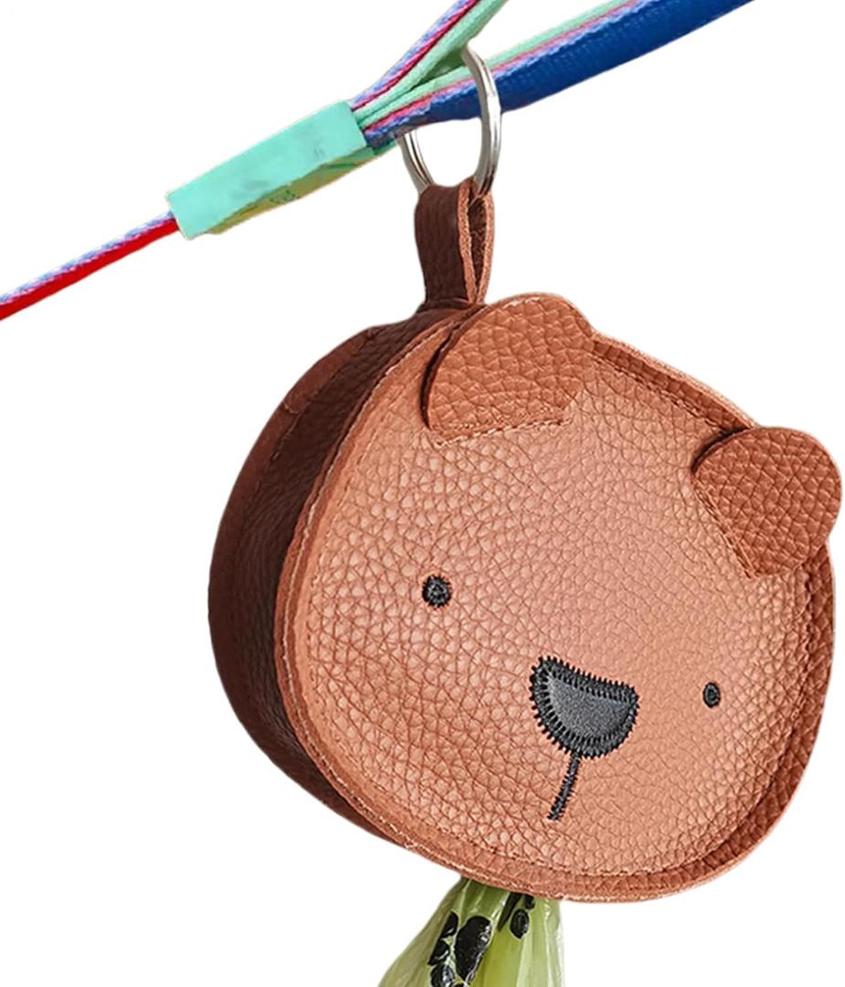Poop Bag Holders for Leashes Waterproof
PU Leather Dog Poop Bag Holder for All Leashes for Puppy Outdoor Walking Mountain Climbing Camping Travel