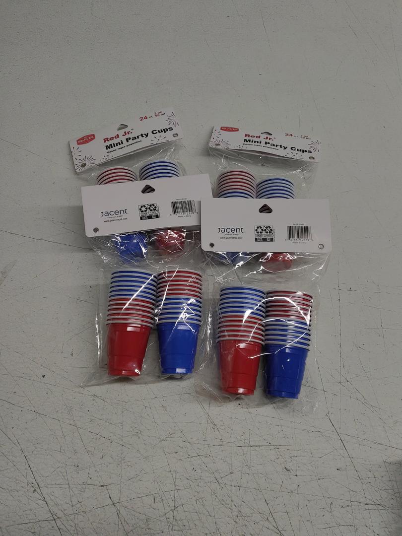 Jacent Mini Cups 24ct 2 oz, 4pack