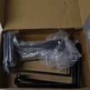 8 Pack - 6 inch Black Hidden L Shelf Bracket (1/5 Inch Thicked) Iron Floating Shelf Brackets Rustic Industrial Metal Brackets for Shelf Support