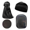 360 Waves Hair Training Kit, Laydown Wave Pad With Wave Crown Patch,Silky Durag for Black Men Women,The Best Wave Cap And Wave Brush For Wave Hair Care.