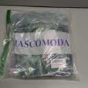 MASCOMODA Womens V Neck Floral Long Sleeve Tops 2025 Summer Casual Loose Puff Sleeve Chiffon Boho Work Blouse Dressy T Shirts (Green, L)