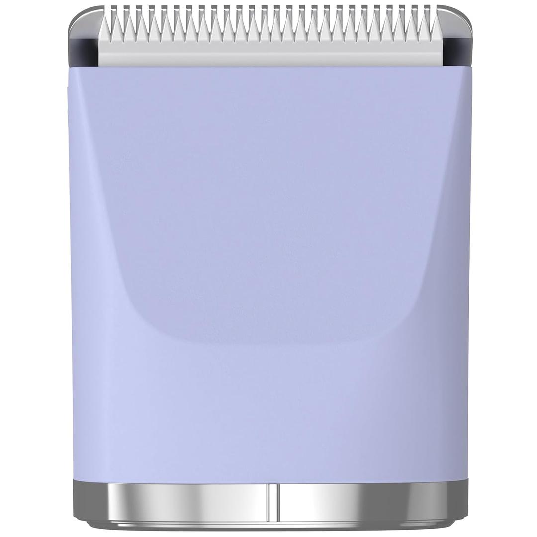 Replacement Ceramic Blade Head for Bikini Trimmer - Body Hair Attachment with Hypoallergenic Blades, 30% Sharper & Easy-Snap Design (Purple)