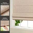 LazBlinds No Drill Cordless Roman Shades for Windows, 42" W x 60" H, Sunset | Tool-Free Blackout Thermal Insulated UV Blocking Window Blinds, Lightweight Fabric Blinds for Indoor Windows  Sunset, 42" W × 60" H