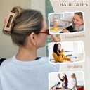 3Pcs Silicone Hair Clips Flexible Claw Clips for Women Cloud Clip Bendable Large Hair Claw Clip