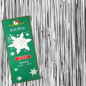 Kurt S. Adler 18-Inch 2000 Silver Icicle Strands