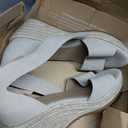 Naturalizer SOUL Women's Oakley Wedge Sandal White 9 M