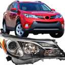 Headlights Replacement for Toyota RAV4 2013-2015, Headlight Clear Lens Right Passenger Side Front Head Light Headlamp Replacement for Toyota RAV4 2013 2014 2015