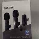 2 Pack Wireless Lavalier Microphone for iPhone iPad and Android Phone, Lapel Mic Plug and Play Wireless Mic Noise Reduction Mini Microphone for Video Recording Interview Podcast Vlog YouTube Tiktok (Mic 2 (2 TX + 1 RX))