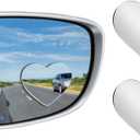 2 x Blind Spot Mirror 2 Pack Cute Car Accessories for Women Heart Shaped Valentines Gifts for Girlfriend Car Essentials Side Blindspot Mirrors Wide Angle Mirrors Adjustabe Convex Rear View Mirror, Medium