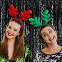 Black Fringe Curtain Party Streamers 5Pcs Foil Fringe Backdrop Curtains Wave Tinsel Streamers Black Party Decorations Door Streamers for Birthday Wedding Bridal Shower Halloween Decor