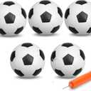 5 PCS 6 Inch Mini Soccer Ball Set with Pump, PVC Soft Toddler Soccer, Indoor Outdoor Sports Toys for Kids, Pool Beach Lawn Games, Classic Black White Training Balls, Birthday Gift for Boys Girls