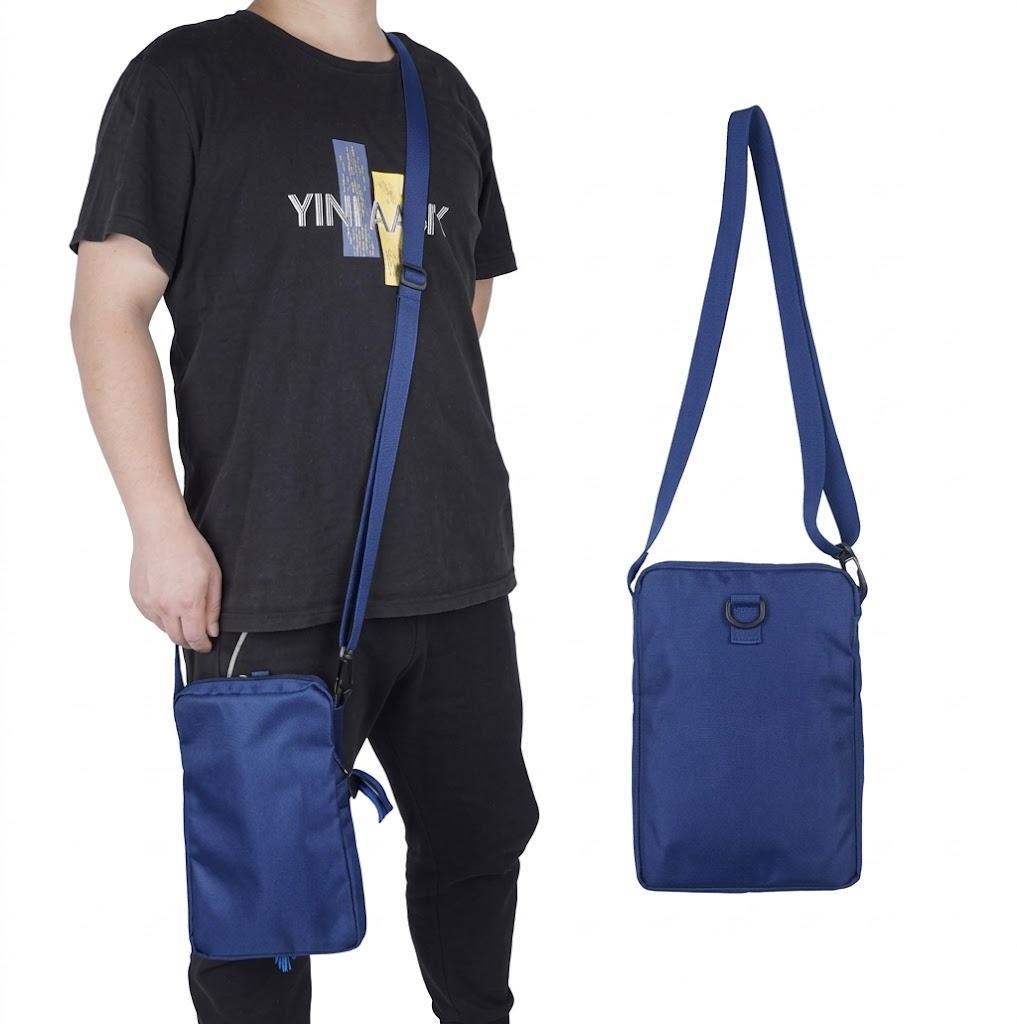 Catheter Bag with Nylon Belt Catheter Assistant Thigh Belt with Quick Release Buckle Waterproof Oxford Cloth Material Blue
