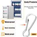 150 Pcs Key Tags White Plastic Hanging Tags with Metal Snap Hooks for Slotted Key Cabinets Boxes Lockers Sturdy Frosted Item Identifiers for Home Office and Garage