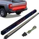 Nilight Truck Tailgate Light Strip 60" Aluminum FrameTriple Row Light Bar 1200 LED w/ Red Running Brake White Reverse Light Red Sequential Turn Signal