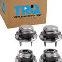 TRQ 2 Piece Wheel Bearing & Hub Assembly Set Compatible with 2021 Chevrolet Equinox GMC Terrain
