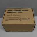 Kingphenix Car Seat Cushion with Back Support Pillow: Enhanced Comfort Memory Foam Design for Pain Relief, Ideal for Drivers and Office Use - Ergonomic Lumbar Comfort for Long Sitting - Black