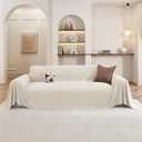 Couch Covers for Dogs, 78"x118", Washable Sofa Covers for 3 Cushion Couch, L Shaped Couch Cover Multi-Use, Non Slip Sofa Slipcovers for Living Room, Couch Cover Blanket, Off White