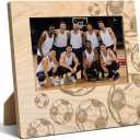 Dad Gifts, Soccer Picture Frame, 4x6 Wooden Photo, Sports Tabletop Decor, Father Day Gifts, Thank You Coach for The Gift,Graduation Season Gift Photo Frame 6.9 x 7.3 in