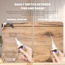 4 x 2-Pack Clear Wood Glue, Fast Drying Wood Glue for Furniture Heavy Duty, Woodworking, Waterproof Strong Adhesive for DIY Crafts, Flooring | Strong Bond for Hardwood, Softwood & MDF