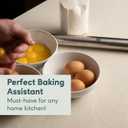 Ultra Cuisine French Rolling Pin for Baking  Tapered Stainless Steel Design with Measurements, Professional or Home Use with Pizza, Cookie, & Pastry Dough, or Fondant and Pie Crust  Dishwasher-Safe