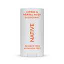 Native Deodorant | Natural Deodorant for Men, Aluminum Free with Baking Soda, Probiotics, Coconut Oil and Shea Butter | Citrus & Herbal Musk