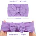 CLLOT Super Stretchy Soft Knot Headbands with Hair Bows Head Wrap Hair Accessories For Newborn Baby Girls Infant Toddlers Kids