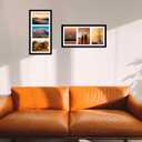 JCJMY 8x16 Picture Frame, 5x7 Collage Picture Frame, Display 3 Pcs 5x7 Photos or 8x16 Picture, 3 Opening 5x7 Collage Frame for Wall Hanging or Tabletop, Lightweight 5 x 7 Multi Photo Frame, Black