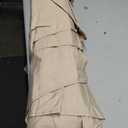 Benass 10ft Outdoor Patio Umbrella with One Push Button Tilt and Crank, 8 Sturdy Steel Ribs Market Table Umbrella (Beige)