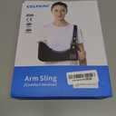 Velpeau Arm Sling Shoulder Immobilizer for Women and Men, fit Left or Right Arm - Rotator Cuff Support Brace - Medical Sling for Shoulder, Clavicle, Elbow Injury (Comfort type, Large: Bust 33.5-41)