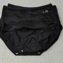 Women's High Waisted Underwear Postpartum Stretch Full Coverage Breathable Briefs Panties (X-Large, Black)