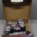 Gonex Inline Skates for Girls Boys Kids, Adjustable Skates Outdoor Blades Inline Roller Skates for Children Teens Women with Light Up Wheels for Indoor Outdoor Backyard Skating (M - Big Kids (1Y-4Y))