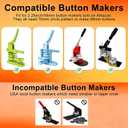 2.28in/58mm Button Maker Paper Cutter Circle Punch, for Button Magnet Making Photo Cutting, 1 Million Cuts