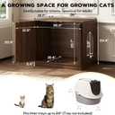 Cat Litter Box Enclosure, Modern Fluted Hidden Litter Box Furniture
24.4" Tall Fits Most Litter Trays, Arched Fluted Door, Beveled Sides, 2.4" Reinforced Base, Rear Ventilation, Easy Assembly