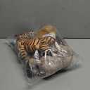 Zhanmai 6 Pieces Safari Stuffed Animals Plush Jungle Animal Toys Set for Boys Girls, Lion Elephant Zebra Giraffe Tiger Monkey for Valentine's Day Gift Animal Themed Parties Student Award