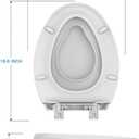 Elongated Toilet Seat 2-in-1 with Built-in Training Seat, Soft Quiet Close Non-Slip Design, Magnetic Seat and Cover, Easy Installation, Pink