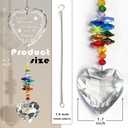 Crystal Suncatcher - Pet Memorial Gifts, Sympathy Keepsake for Grieving Dog/Cat Owners, Window Hanging Decor with Forever in My Heart Design, Comforting Bereavement Gift for Loss of Beloved Pets